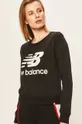 czarny New Balance - Bluza WT91585BK