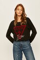 Guess Jeans - Mikina bez kapuce černá O01Q04.VI00E