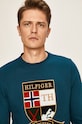 Tommy Hilfiger - Bluza turcoaz MW0MW12291