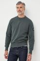 stalowy zielony Calvin Klein Jeans bluza Męski