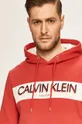 czerwony Calvin Klein - Bluza K10K105151