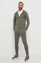 Памучен суичър EA7 Emporio Armani 8NPM03.PJ05Z зелен SS24