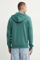 Îmbrăcăminte G-Star hanorac cu fermoar și glugă bărbați cu bumbac Premium core D16122.C235 verde