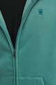 G-Star hanorac cu fermoar și glugă bărbați cu bumbac Premium core D16122.C235 verde