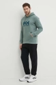 Helly Hansen felpa in cotone  HH LOGO HOODIE verde