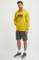 Хлопковая кофта Helly Hansen жёлтый