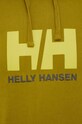 Helly Hansen bluza bawełniana HH LOGO HOODIE 33977 zielony