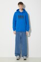 Helly Hansen felpa in cotone HH LOGO HOODIE 33977 blu SS24