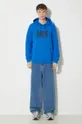 Helly Hansen felpa in cotone  HH LOGO HOODIE blu