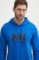 Pamučna dukserica Helly Hansen HH LOGO HOODIE plava 33977