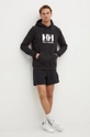 Pamučna dukserica Helly Hansen HH LOGO HOODIE crna