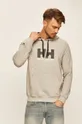 gray Helly Hansen sweatshirt HH LOGO HOODIE