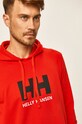 Helly Hansen - Bluza HH LOGO HOODIE czerwony 33977