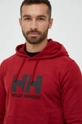 μπορντό Βαμβακερή μπλούζα Helly Hansen