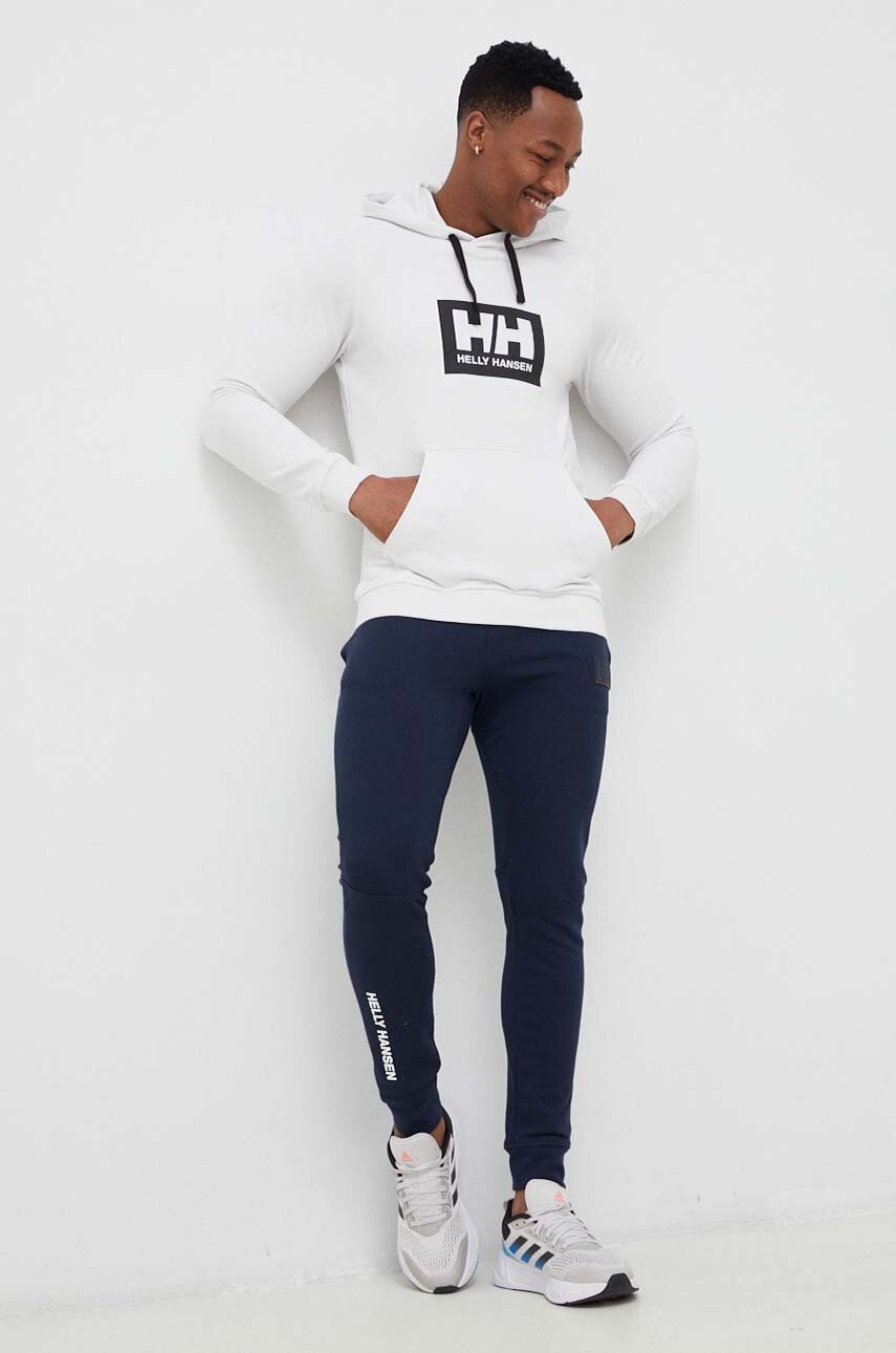 Helly Hansen bluza bawełniana jasny szary