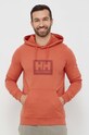 Helly Hansen bluza bawełniana pomarańczowy 53289