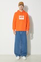 Bavlněná mikina Helly Hansen 53289 oranžová SS24