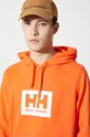 Bavlněná mikina Helly Hansen oranžová 53289