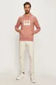 Βαμβακερή μπλούζα Helly Hansen ροζ