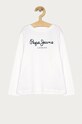 Pepe Jeans - Дитячий лонгслів Herman 92-122 cm бавовна білий PB502359