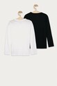 Tommy Hilfiger - Dětské tričko s dlouhým rukávem (2-pack) 128-164 cm UB0UB00309 bílá AW20