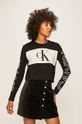 černá Calvin Klein Jeans - Tričko s dlouhým rukávem Dámský