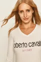 biela Roberto Cavalli Sport - Tričko s dlhým rukávom