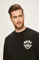 čierna Wrangler - Pánske tričko s dlhým rukávom
