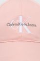 Calvin Klein Jeans czapka pastelowy różowy