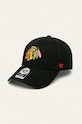 47brand șapcă NHL Chicago Blackhawks cu un amestec de lana negru H.MVP04WBV.BKA