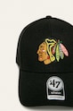 47brand șapcă NHL Chicago Blackhawks negru H.MVP04WBV.BKA
