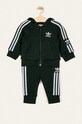 adidas Originals - Детски анцуг 62-104 cm FM5596 черен FM5596