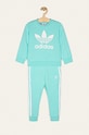 adidas Originals - Gyerek melegítő 104-128 cm FM5624 aplikációval türkiz FM5624