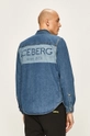 Îmbrăcăminte Iceberg - Camasa jeans G030.6000 albastru