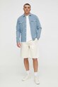 AllSaints pamut ing MS050P kék SS24