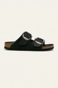 čierna Kožené šľapky Birkenstock Arizona Big Buckle Dámsky