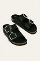 Кожаные шлепанцы Birkenstock Arizona Big Buckle 1011075 чёрный AA00