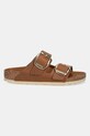 Birkenstock slapi de piele Arizona Big Buckle 1011073 maro AA00