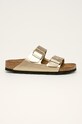 Birkenstock papuci Arizona imitatie de piele aur 1016111