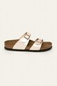 Birkenstock klapki Sydney imitacja skóry licowej beżowy 1016171