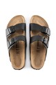 Birkenstock klapki skórzane Arizona NL czarny 51191.D