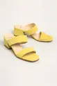 Vagabond Shoemakers - Kožené šľapky Elena žltá