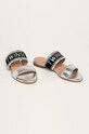 Twinset - Slapi de piele 201TCP130.S08637 argintiu SS20