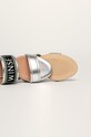 Twinset - Slapi de piele argintiu 201TCP130.S08637
