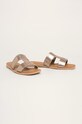 Toms - Kožené šľapky Seacliff 10015114 zlatá SS20
