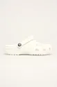 white Crocs sliders Classic Unisex