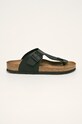 Birkenstock japonki imitacja skóry licowej czarny 44791