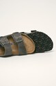 Birkenstock - Klapki skórzane Arizona szary 552801