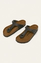 Birkenstock - Japonki skórzane Gizeh FL szary