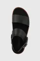 czarny Timberland sandały skórzane Amalfi Vibes 2Band Sandal